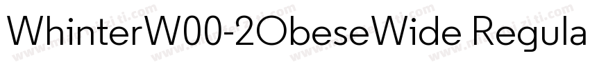 WhinterW00-2ObeseWide Regular字体转换